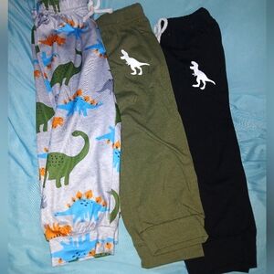 3p Dinosaur Print Kids Jogger Pants Set